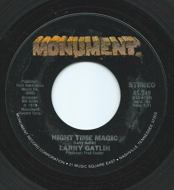 Larry Gatlin : Night Time Magic (7", Single)