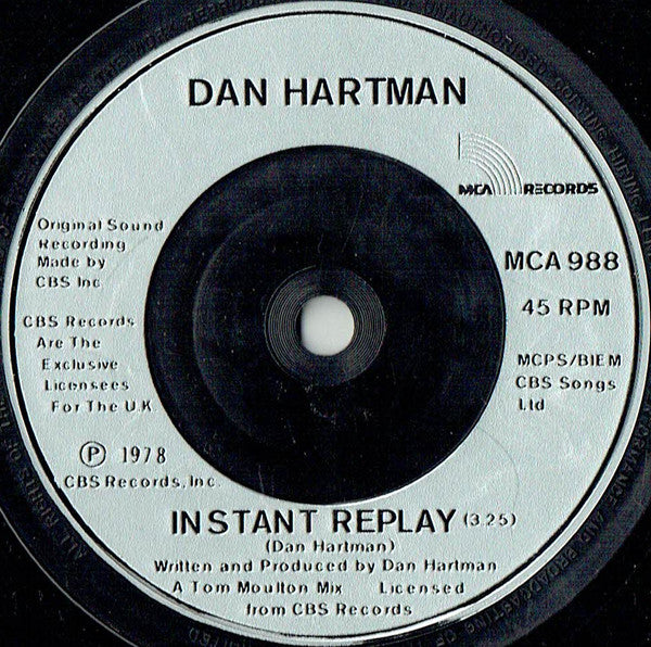 Dan Hartman : I Can Dream About You (7", Single, Sil)