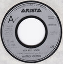 Whitney Houston : How Will I Know (7", Single, Jukebox, Sil)
