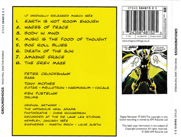 Groundhogs* : Who Will Save The World? The Mighty Groundhogs (CD, Album, RE, RM)