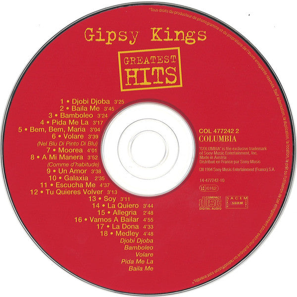 Gipsy Kings : Greatest Hits (CD, Comp)