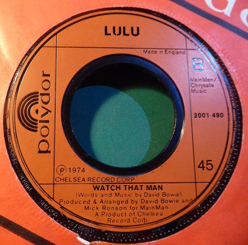 Lulu : The Man Who Sold The World (7", Single, Jukebox)