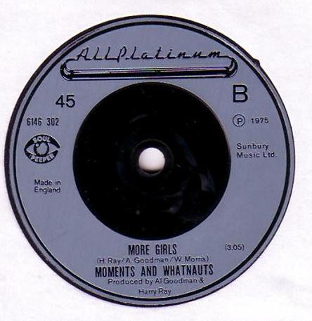 The Moments And The Whatnauts : Girls (7", Single, Sol)