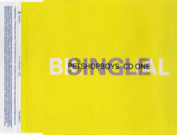 Pet Shop Boys : Single Bilingual (CD, Single, CD1)