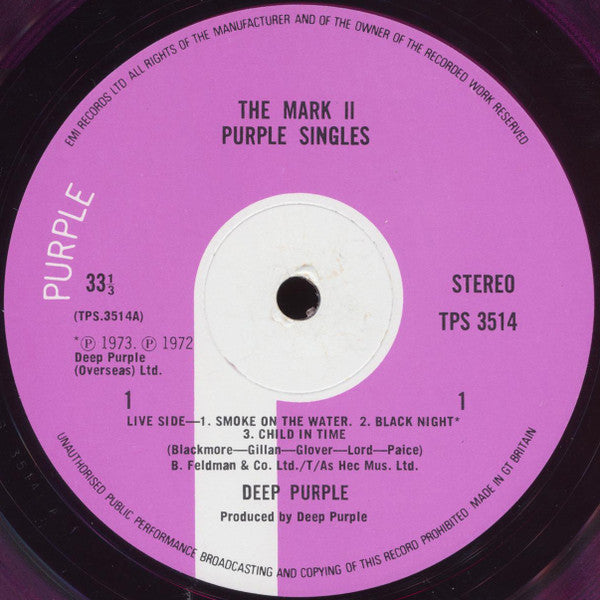 Deep Purple : The Mark II Purple Singles (LP, Comp, Pur)