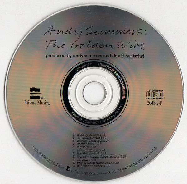Andy Summers : The Golden Wire (CD, Album)