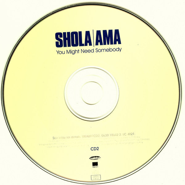 Shola Ama : You Might Need Somebody (CD, Single, CD2)