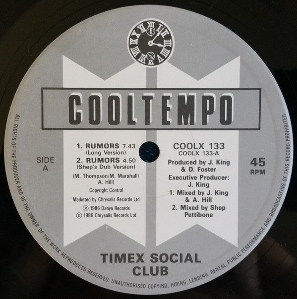 Timex Social Club : Rumors (12")