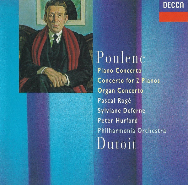 Francis Poulenc, Pascal Rogé, Sylviane Deferne, Peter Hurford, Philharmonia Orchestra, Charles Dutoit : Piano Concerto / Concerto For 2 Pianos / Organ Concerto (CD)