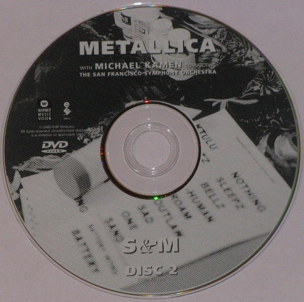 Metallica With Michael Kamen Conducting The San Francisco Symphony Orchestra* : S&M (2xDVD-V, Multichannel, PAL)