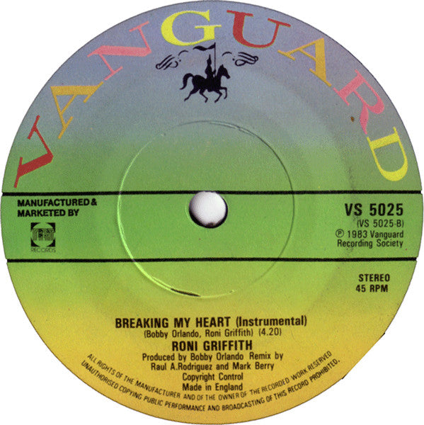 Roni Griffith : Breaking My Heart (7")