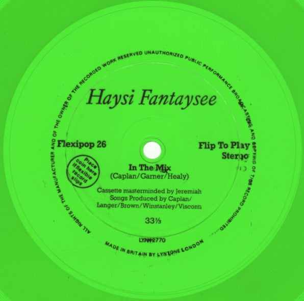 Haysi Fantayzee : In The Mix (Flexi, 7", S/Sided, Gre)