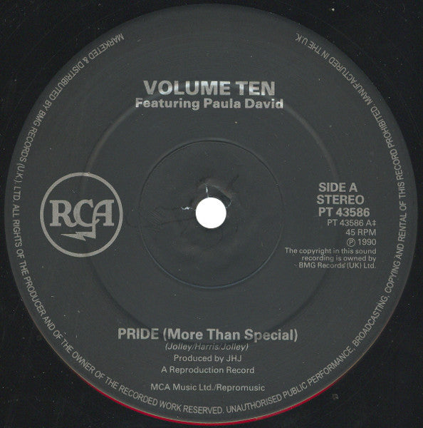 Volume Ten Featuring Paula Davies : Pride (12")