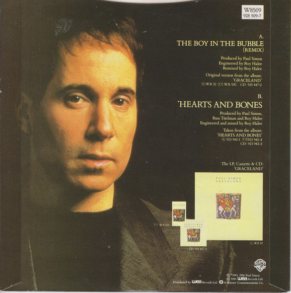 Paul Simon : The Boy In The Bubble (Remix} (7", Single, Pap)