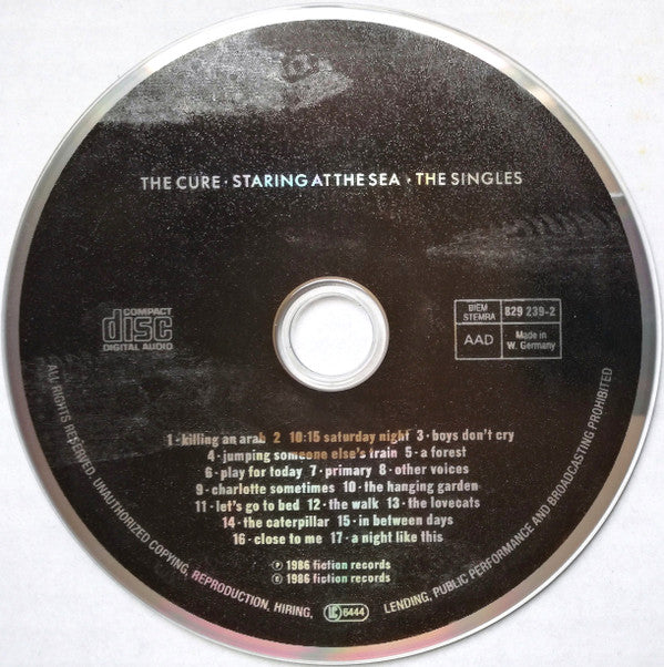 The Cure : Staring At The Sea · The Singles (CD, Comp, RE, RP)