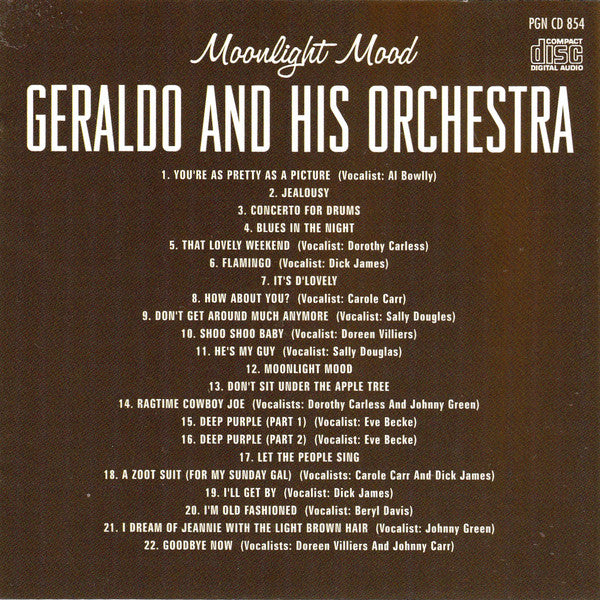 Geraldo And His Orchestra : Moonlight Mood (CD, Comp)