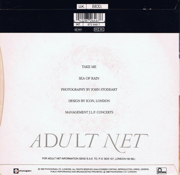 Adult Net : Take Me (7", Single)