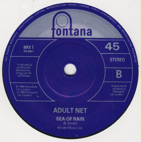 Adult Net : Take Me (7", Single)