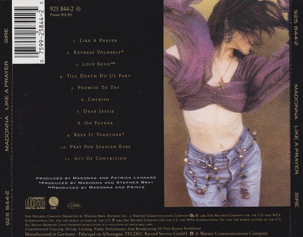Madonna : Like A Prayer (CD, Album)