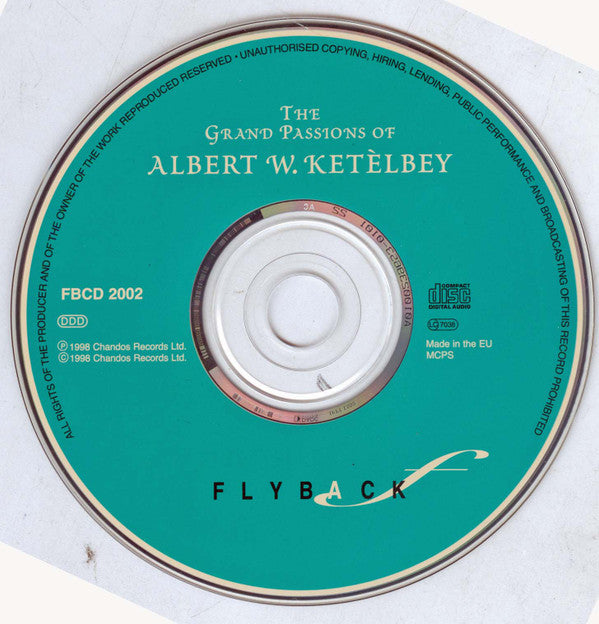 The Palm Court Theatre Orchestra Directed By Anthony Godwin (2) : The Grand Passions Of Albert W. Ketelbey (CD, Album)
