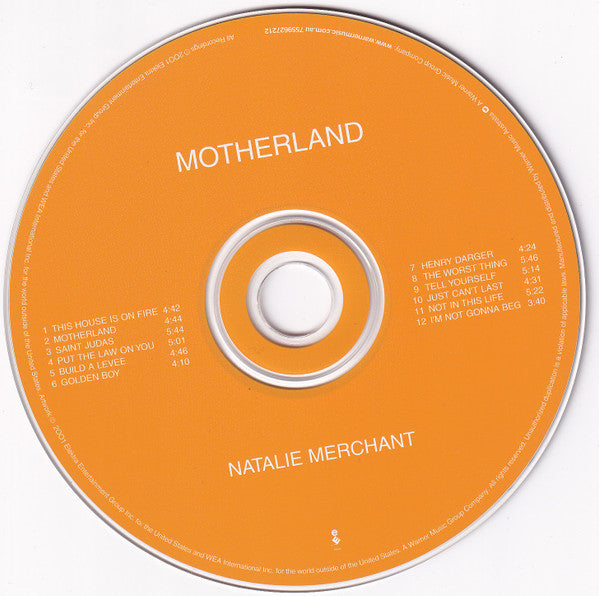 Natalie Merchant : Motherland (CD, Album)