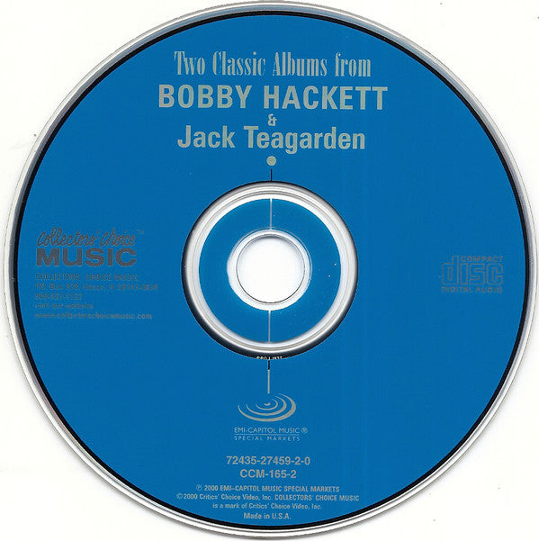 Bobby Hackett & Jack Teagarden : Two Classic Albums From Bobby Hackett & Jack Teagarden: Jazz Ultimate / Coast Concert (CD, Comp, RE)