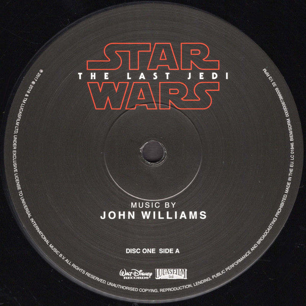 John Williams (4) : Star Wars: The Last Jedi (Original Motion Picture Soundtrack) (2xLP, Album)