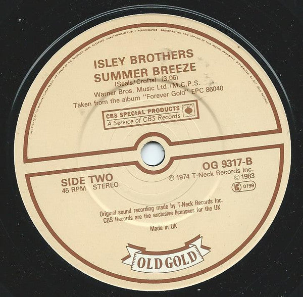 The Isley Brothers : That Lady / Summer Breeze (7", Single, RE)