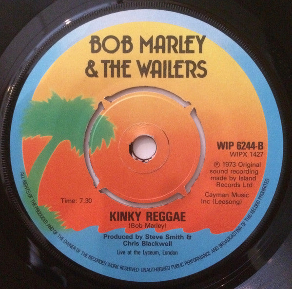 Bob Marley & The Wailers : No Woman, No Cry (7", Single, RE)