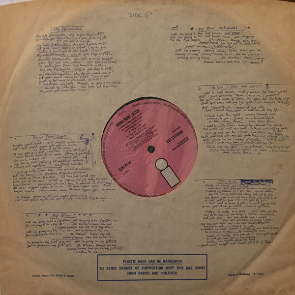 Cat Stevens : Mona Bone Jakon (LP, Album, Smo)