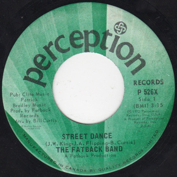 The Fatback Band : Street Dance (7")