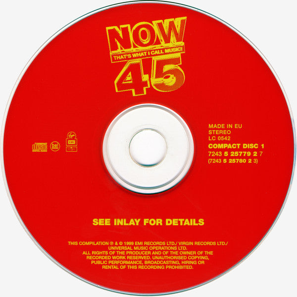 Various : Now That's What I Call Music! 45 (2xCD, Comp)