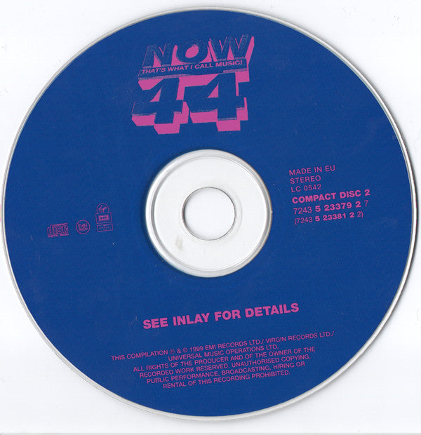 Various : Now That's What I Call Music! 44 (2xCD, Comp)
