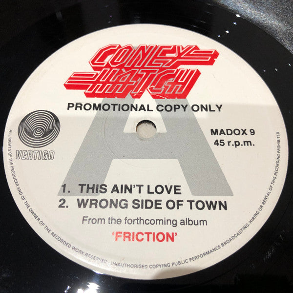 Coney Hatch : This Ain't Love (12", Single, Promo)