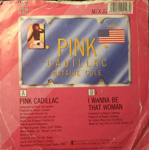 Natalie Cole : Pink Cadillac (7", Single)