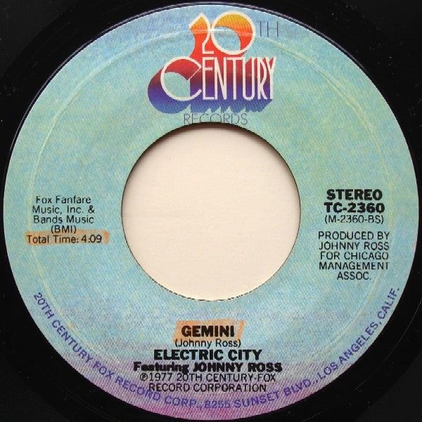 Electric City (3) Featuring Johnny Ross (2) : Gemini / We're Gonna Make It (7", Single)