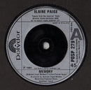 Elaine Paige : Memory (7", Single, Sil)