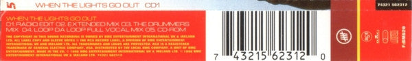 Five : When The Lights Go Out (CD, Single, Enh, CD1)