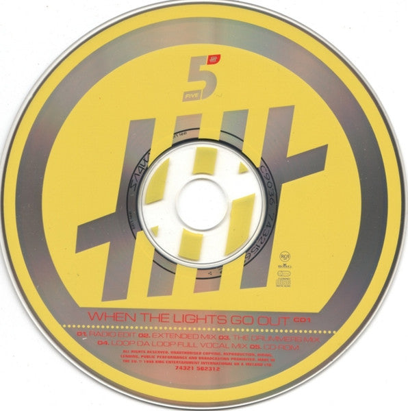 Five : When The Lights Go Out (CD, Single, Enh, CD1)