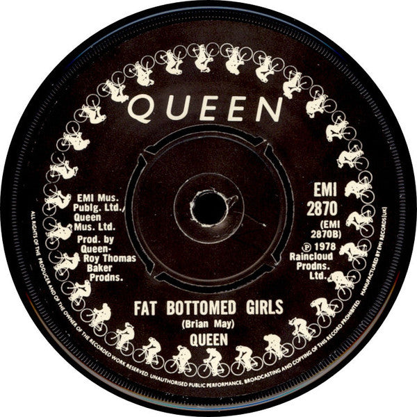 Queen : Bicycle Race / Fat Bottomed Girls (7", Single)