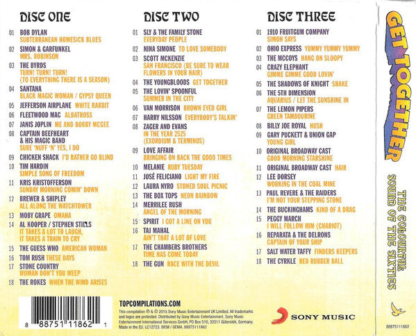Various : Get Together - The Colourful Sound Of The Sixties (3xCD, Comp)