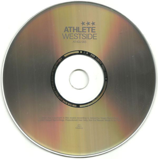 Athlete : Westside (CD, Single, Promo)