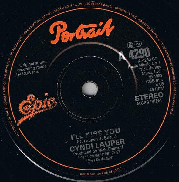 Cyndi Lauper : Time After Time (7", Single, Pap)