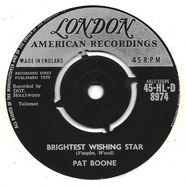 Pat Boone : A Fool's Hall Of Fame (7", Single, 4 P)