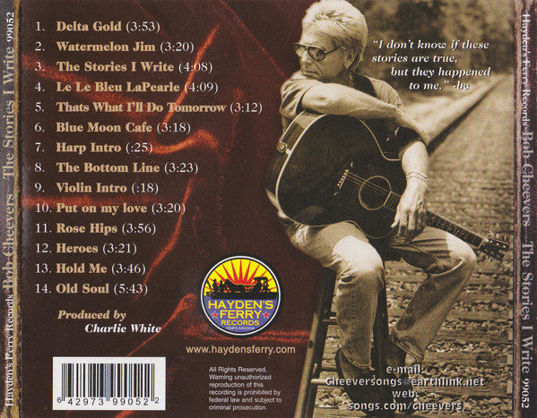 Bob Cheevers : The Stories I Write (CD, Album)