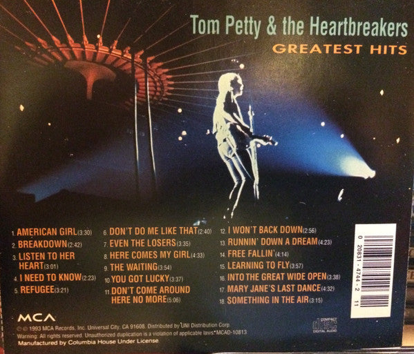 Tom Petty And The Heartbreakers : Greatest Hits (CD, Comp, Club, RM, Col)