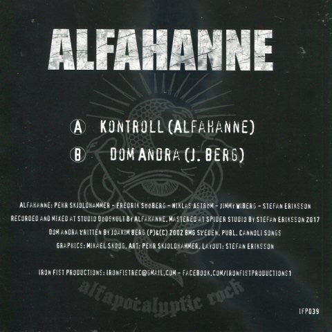 Alfahanne : Alfapocalyptic Rock (7", Single)