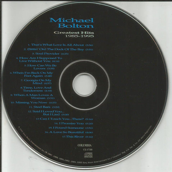Michael Bolton : Greatest Hits: 1985 - 1995 (CD, Comp)