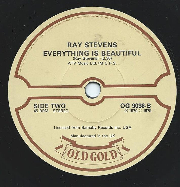 Ray Stevens : Bridget The Midget / Everything Is Beautiful (7", RE)