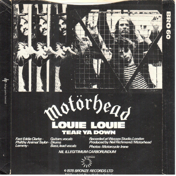 Motörhead : Louie Louie (7", Single)